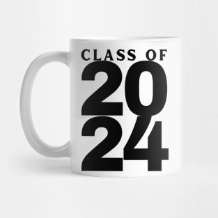 Class Of 2024 Bold. Simple Typography 2024 Design for Class Of/ Graduation Design. Black Mug